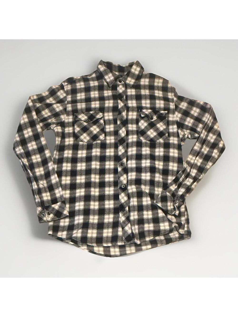 Burnside Button Up Men’s Size Large Black & White